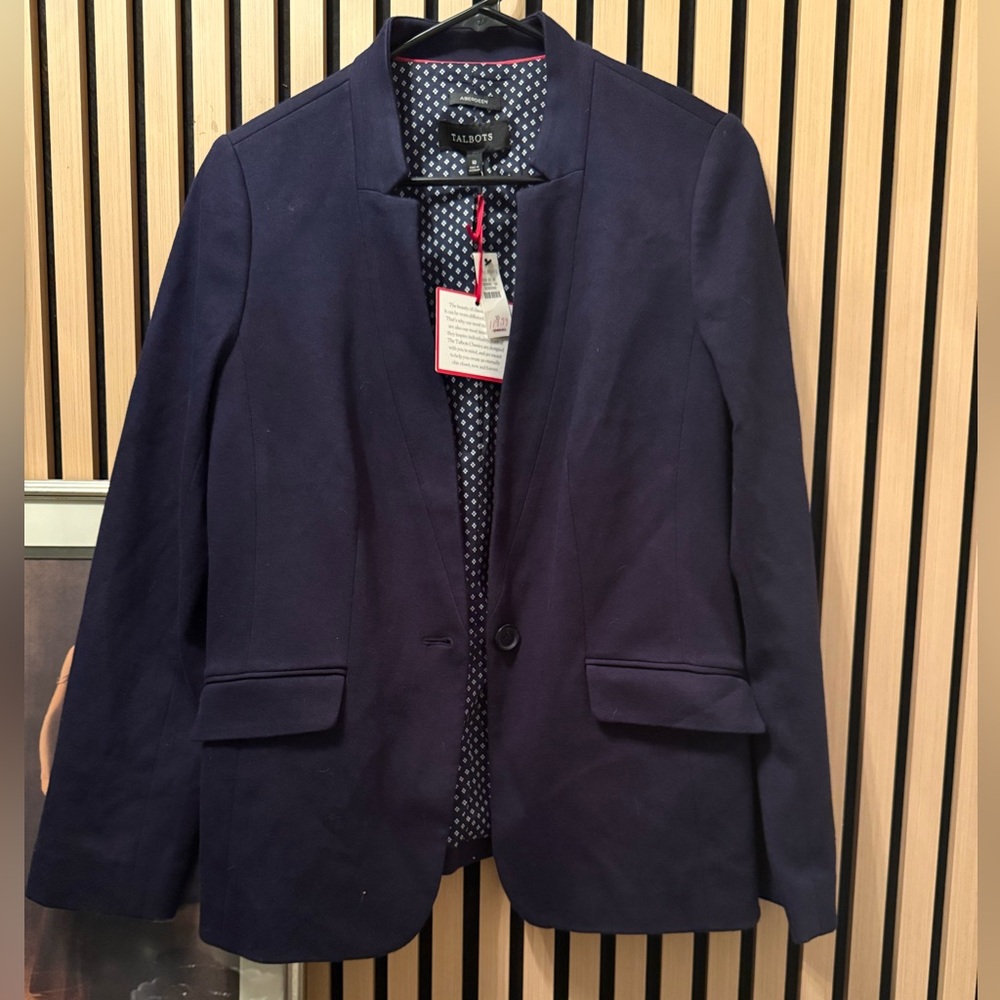 NWT Talbots black classic blazer , Navy blue